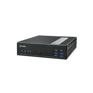 Shuttle Computer Group Shuttle XPC slim DL30N - Barebone - ultrakompakt mini-PC - 1 x N-series N100 - RAM 0 GB - UHD Graphics - Gigabit Ethernet, 2.5 Gigabit Ethernet