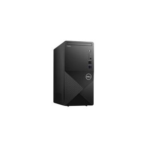 Dell Vostro 3910 - MT - Core i3 12100 / 3.3 GHz - RAM 8 GB - SSD 256 GB, HDD 1 TB - UHD Graphics 730 - GigE, Wi-Fi 6 - WLAN: Bluetooth, 802.11a/b/g/n/ac/ax - Ubuntu - skærm: ingen - sort - med 3 års ProSupport with Next Business Day On-Site Service