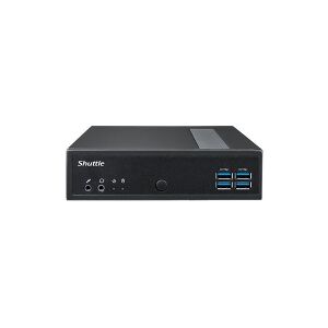 Shuttle Computer Group Shuttle XPC slim DL30N - Barebone - ultrakompakt mini-PC - 1 x N-series N100 / op til 3.4 GHz - RAM 0 GB - UHD Graphics - Gigabit Ethernet, 2.5 Gigabit Ethernet