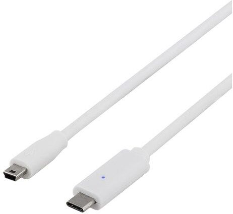 Deltaco USB-C till miniUSB 0.25 meter