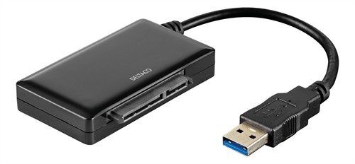 Deltaco USB 3.0-adapter för intern 2.5" och 3.5" SATA-hårddisk
