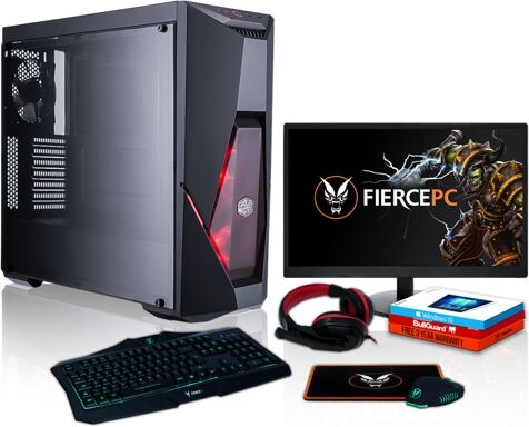 FIERCE Pack Gaming FIERCE Cobra - 883069 (Desktop Gaming + Monitor 21.5'' + HeadSet Gaming)