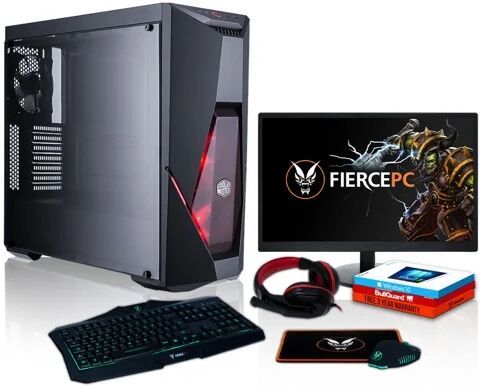 FIERCE Pack Gaming FIERCE Python - 884314 (Desktop Gaming + Monitor 24'' + HeadSet Gaming)