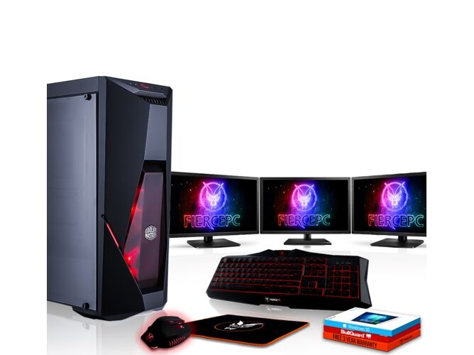 FIERCE Pack Gaming FIERCE Cobra - 883158 (Desktop Gaming + 3 Monitores 21.5'')