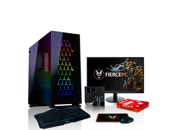 FIERCE Pack Gaming FIERCE Apache - 474383 (Desktop Gaming + Monitor 24'' + Altavoces 2.1)