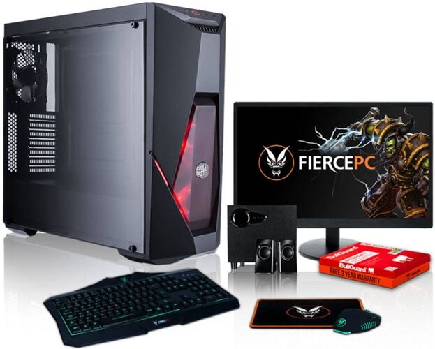 FIERCE Pack Gaming FIERCE Cobra - 882806 (Desktop Gaming + Monitor 24'' + Altavoces 2.1)