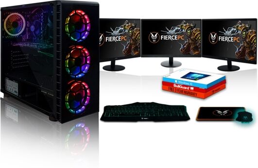 FIERCE Pack Gaming FIERCE Apache - 473841 (Desktop Gaming + 3 Monitores 24'')