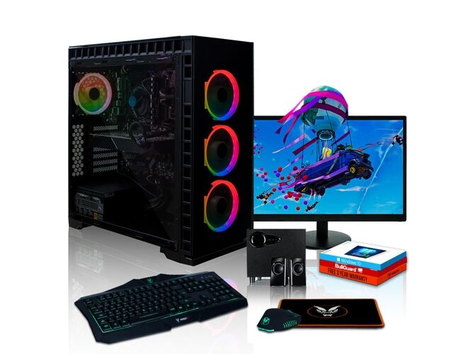 FIERCE Pack Gaming FIERCE Fortnite - 1001973 (Desktop Gaming + Monitor 24'' + Altavoces 2.1)