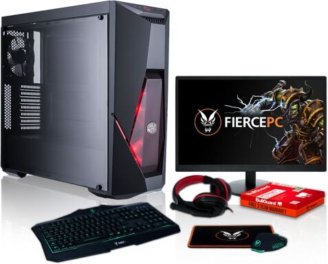 FIERCE Pack Gaming FIERCE Cobra - 883281 (Desktop Gaming + Monitor 24'' + HeadSet Gaming)