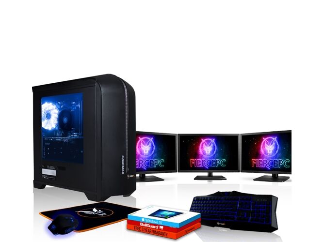 FIERCE Pack Gaming FIERCE Apache - 470913 (Desktop Gaming + 3 Monitores 24'')