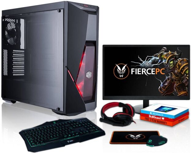 FIERCE Pack Gaming FIERCE Zombie - 886765 (Desktop Gaming + Monitor 21.5'' + HeadSet Gaming)