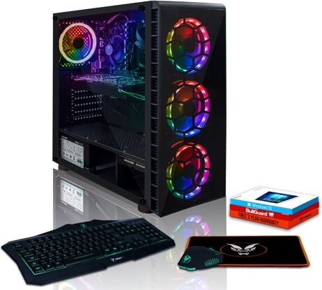 FIERCE PC Gaming FIERCE Guardian - 381795 (AMD Ryzen 5 2500X - 1 TB HDD - RAM: 8 GB - NVIDIA GeForce GTX 1050 Ti)