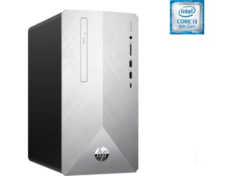 HP PC Sobremesa HP Pavilion 595-P0040NS Plata (Caja Abierta - Intel Core i3-8100 - 8 GB - 1 TB HDD - Intel UHD Graphics 630)