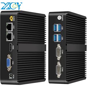 XCY a Mini PC industriel Windows 10/Linux  Intel Celeron J4125  2x LAN GbE  2x rs-232  HDMI  VGA  4G