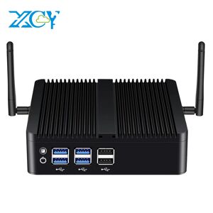 XCY-Mini PC Intel Core i7-4500U/i5-4200U  Gigabit Ethernet  fanless  avec écran HDMI/VGA  8x ports