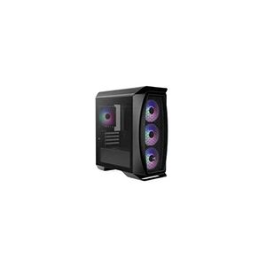 AeroCool Aero One Mini Frost-G-BK-v1 - Black Edition - tour - micro ATX - panneau latéral fenêtré (verre trempé) - pas d'alimentation - noir - USB/Audio - Publicité