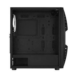 AeroCool Cronus-G-BK-v1 - Tempered Glass Edition - MDT - micro ATX - panneau latéral fenêtré (verre trempé) - pas d'alimentation (ATX) - noir - USB/Audio - Publicité