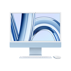 Apple iMac 24'' 256 Go SSD 16 Go RAM Puce M3 CPU 8 coeurs GPU 10 coeurs Bleu Nouveau - Publicité