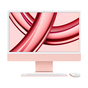 Apple iMac 24" ecran retina 4,5K 256Go SSD 8Go RAM Puce M3 CPU 8 coeurs GPU 8 coeurs Rose Nouveau - Publicité