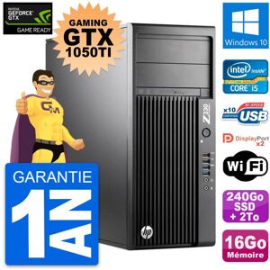 PC HP Z230 Gaming GTX 1050Ti i5-4570 RAM 16Go 240Go SSD + 2To Windows 10 - Publicité