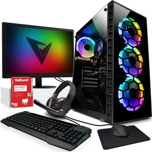 Vibox I-28 PC Gamer - 24"" Écran Pack - Quad Core AMD Ryzen 3200G Processeur 4GHz - Radeon Vega 8 Graphique - 16Go RAM - 500Go NVMe M.2 SSD - Windows 11 - WiFi - Publicité