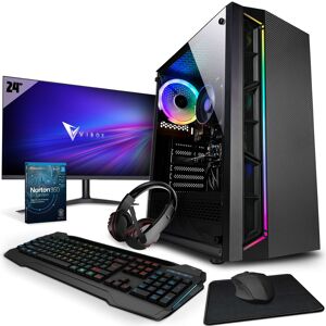 Vibox VI-22 PC Gamer - 24"" Écran Pack - AMD Athlon PRO 300GE Processeur - Radeon Vega 3 Graphiques - 8Go RAM - 2To HDD - Windows 11 - WiFi - Publicité