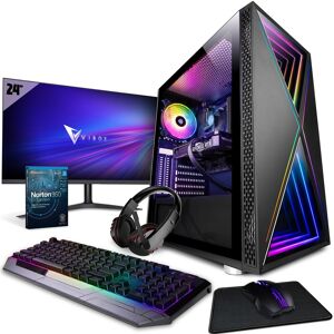 Vibox III-46 PC Gamer - 24"" Écran Pack - 8 Core Intel i7 10700F Processeur 4.8GHz - Nvidia RTX 3060 12Go Carte Graphique - 16Go RAM - 1To NVMe M.2 SSD - Windows 11 - WiFi - Publicité