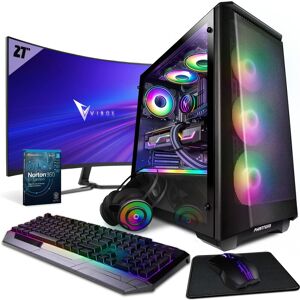 Vibox VIII-69 PC Gamer SG-Series - 27"" 144Hz Écran Pack Incurvé - Intel i9 11900F Processeur - Nvidia RTX 3060 Ti 8Go Carte Graphique - 32Go RAM - 1To NVMe M.2 SSD - Windows 11 - WiFi - Publicité