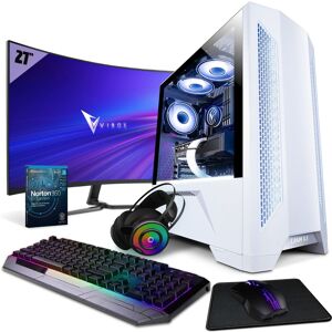 Vibox VIII-34 PC Gamer SG-Series - 27"" 144Hz Écran Pack Incurvé - Intel i9 11900F Processeur - Nvidia RTX 3070 Ti 8Go Carte Graphique - 32Go RAM - 1To NVMe M.2 SSD - Windows 11 - WiFi - Publicité