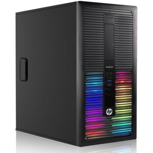 HP Ordinateur de Bureau RGB Gaming PC, Intel Quad Core I7 jusqu'à 3,9 GHz, Radeon RX 550 4G, 16 Go de mémoire, 512 Go SSD, 600 M WiFi, Bluetooth 5.0, Win 10 Pro (renouvelé) - Publicité