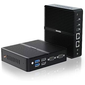 PC industriel Mini PC de bureau sans ventilateur Core i7 64 Go de RAM Mini  PC Windows 11/Linux, Mini PC industriel 1 To SSD, 4K HD DP EDP trois