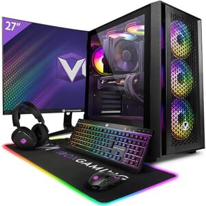 VIBOX X-80 PC Gamer 27" 100Hz Écran Pack Intel i9 14900KF Processeur 5.8GHz Nvidia RTX 4080 Super 16Go 32Go RAM 2To NVMe M.2 SSD 850W PSU Windows 11 WiFi - Publicité