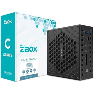 Zotac ZBOX nano -CI331NANO-BE-W5C PC/poste de travail Intel® Celeron® N N5100 4 Go DDR4-SDRAM 120 Go SSD Windows 11 Pro Mini PC Noir