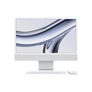 iMac Apple M M3 59,7 cm (23.5") 4480 x 2520 pixels PC All-in-One 8 Go 256 Go SSD macOS Sonoma Wi-Fi 6E (802.11ax) Argent - Publicité