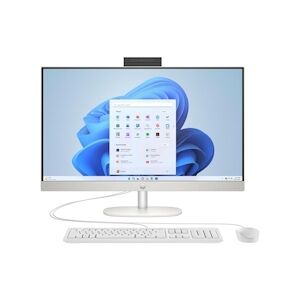 HP Pc De Bureau Hp All-in-one 27-cr0044nf - 27 Fhd - Ryzen 5 7730u - Ram 16go - 512go Ssd - Windows 11 - Clavier + Souris