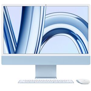 Apple iMac 24" 256 Go SSD 16 Go RAM Puce M3 CPU 8 cœurs GPU 10 cœurs Bleu Nouveau Bleu - Publicité