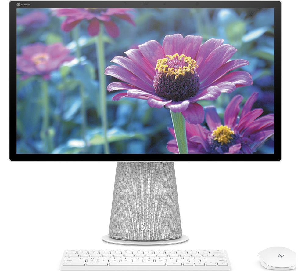 HP Chromebase 21.5" All-in-One PC - Intel Core i3, 256 GB SSD, White, White