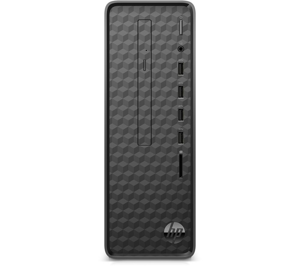 HP Slim S01-aF1011na Desktop PC - Intel Celeron, 256 GB SSD, Black, Black