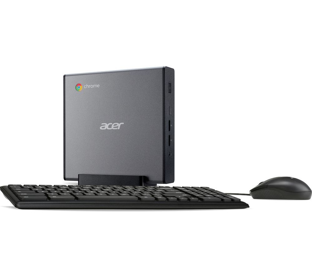 Acer Chromebox CXi4 Mini Desktop PC - Intel Celeron, 32 GB eMMC, Silver, Silver