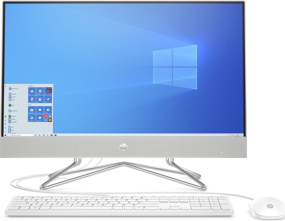 HP 24-dp0002na 23.8" All-in-One PC - AMD Ryzen 5, 256 GB SSD, Silver, Silver