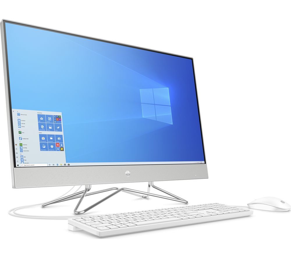 HP 27-dp0031na 27" All-in-One PC - Intel Core i3, 256 GB SSD, Silver, Silver