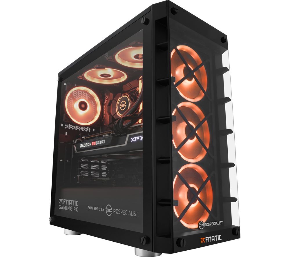PCSPECIALIST Official Fnatic Gaming PC - AMD Ryzen 7, RX 6800 XT, 2 TB HDD &amp; 500 SSD
