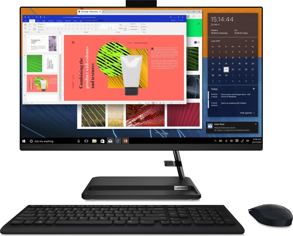 Lenovo IdeaCentre AIO 3i 27" All-in-One PC - Intel Core i3, 256 GB SSD, Black, Black