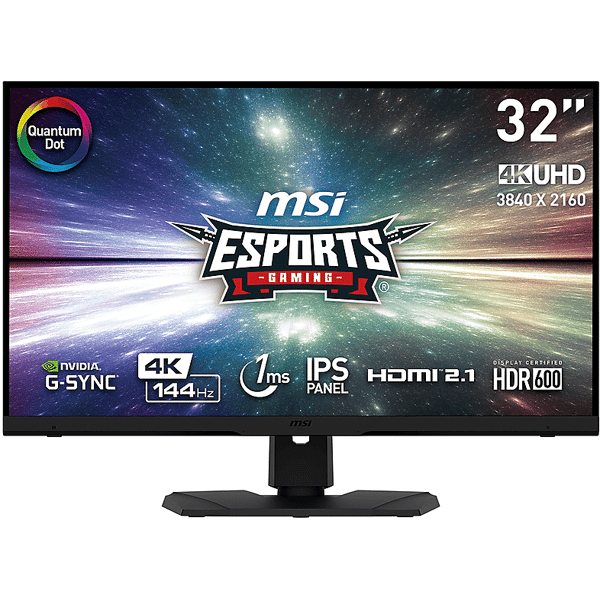 msi optix mpg321ur qd monitor, 32 pollici, uhd 4k, 47-144 hz