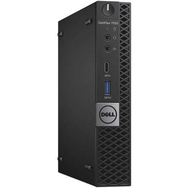 pc computer ricondizionato dell optiplex 7050 mini intel i7-6700t ram 16gb ssd 240gb wi-fi freedos