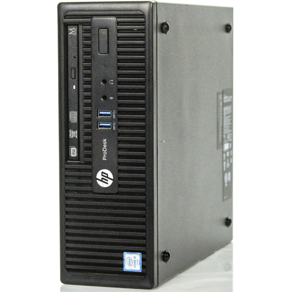 hp prodesk 400 g3 sff pc computer intel i5-6600k ram 8gb ssd 180gb dvd-rom (ricondizionato grado a)