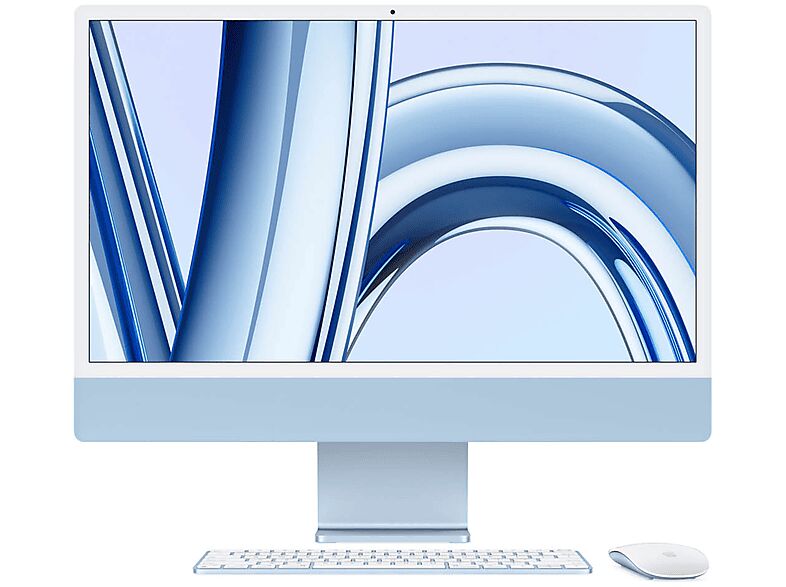Apple iMac 24" CTO, Chip M3, 8 CPU GPU, 256GB Blu, con Gigabit Ethernet