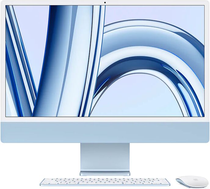 Apple iMac con Retina 24'' Display 4.5K M3 chip con 8‑core CPU e 8‑core GPU, 256GB SSD - Blu Imac Custom