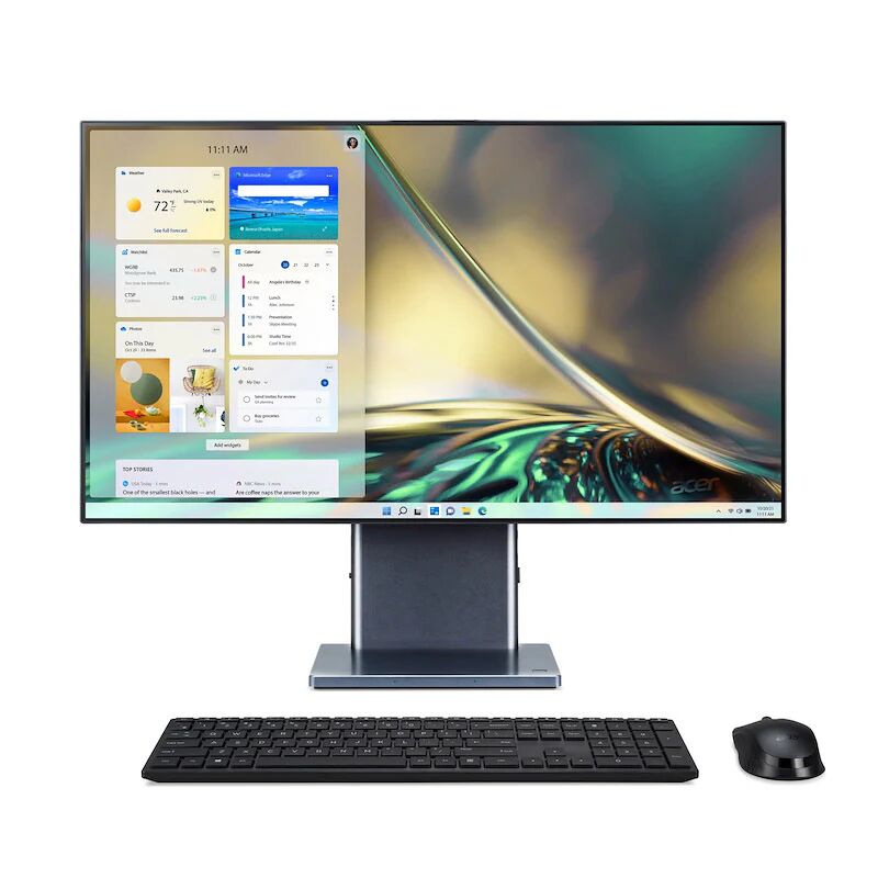 Acer Aspire S S27-1755 Intel® Core™ i7 i7-1260P 68,6 cm (27) 2560 x 1440 Pixel 16 GB DDR4-SDRAM 512 GB SSD PC All-in-one Windows 11 Home Wi-Fi 6E (802.11ax) Grigio