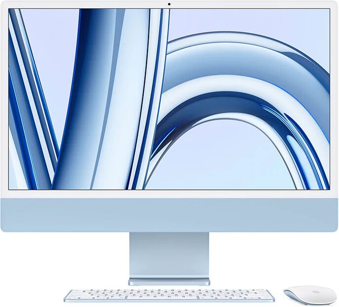 Apple iMac con Retina 24'' Display 4.5K M3 chip con 8‑core CPU e 10‑core GPU, 256GB SSD - Blu